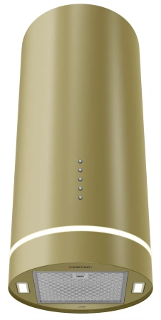 Вытяжка цилиндрическая пристенная Meferi TUBE35GOLD COMFORT горчично-золотой