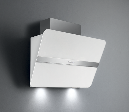 Вытяжка Falmec Silence FLIPPER NRS 85 inox vetro bianco (800)