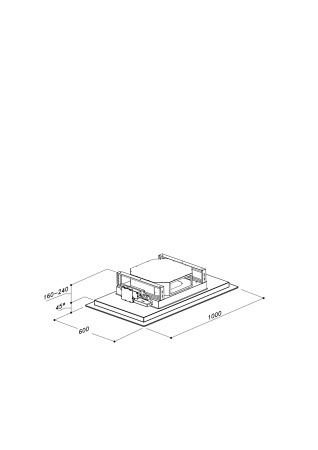 Вытяжка потолочная Sirius SLT 970 FRAME BRUSHLESS W