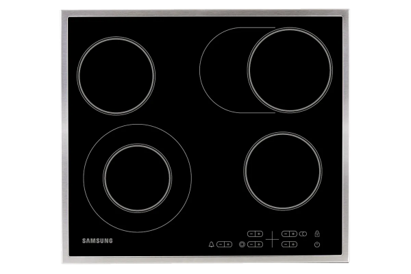 Стеклокерамическая панель Samsung NZ64T3516CK с расширяемой зоной нагрева