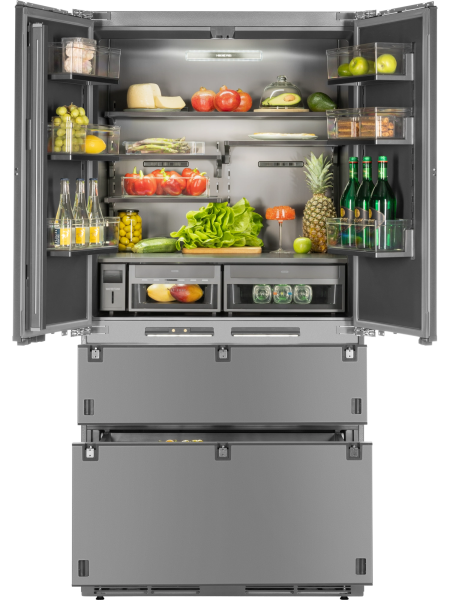 Встраиваемый холодильник HIBERG S-RFQ 800 FB inverter (French door)