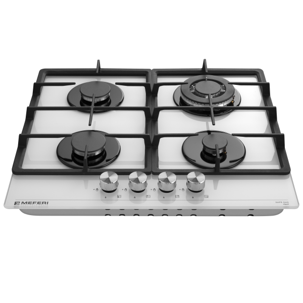 Газовая варочная панель Meferi MGH604WH GLASS POWER