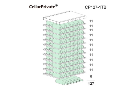Винный шкаф Cellar Private CP127-1TB