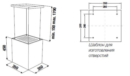 Островная вытяжка Kuppersbusch DI 3800.0 W4 Gold