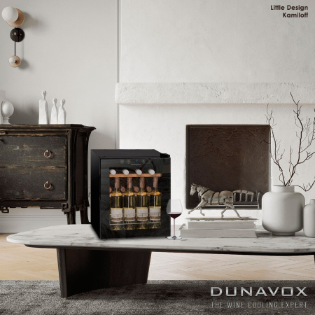 Компрессорный винный шкаф Dunavox DXFH-16.46