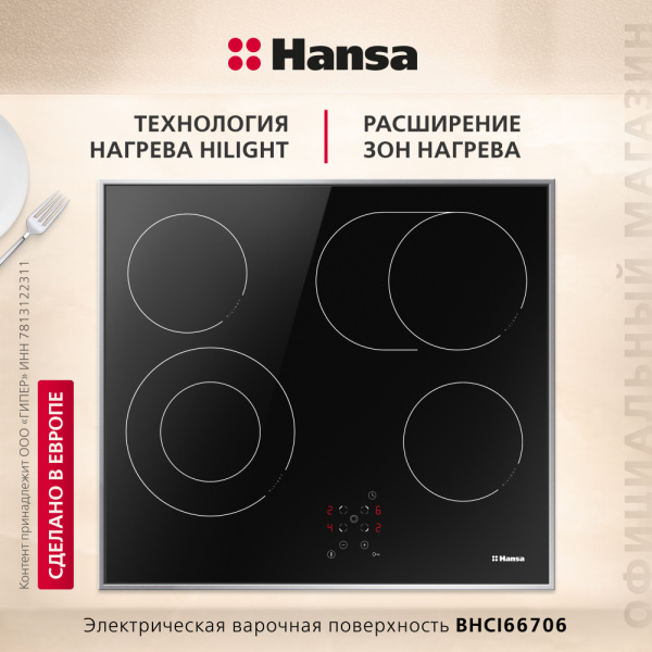 Электрическая панель Hansa BHCI66706