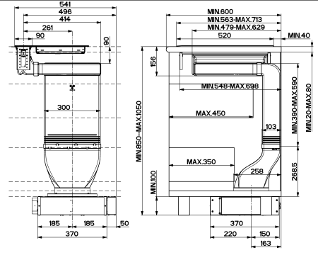 вытяжка Faber HOO-B Glass BK A52 110.0456.467