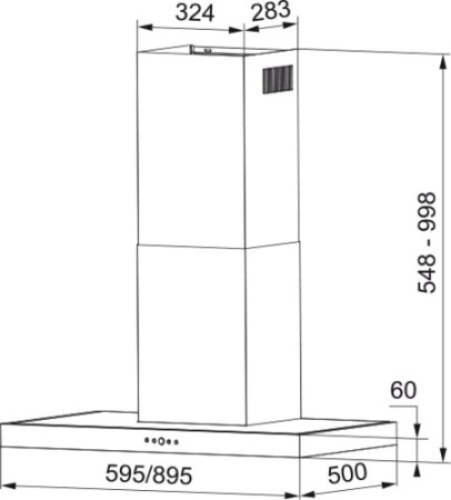 Вытяжка Franke Tiber 60 XS