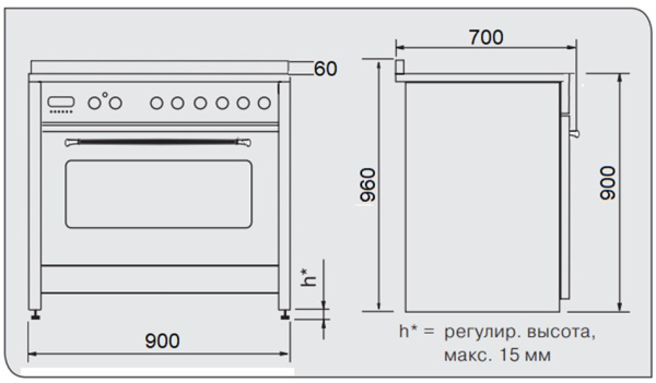 Газовая плита Kuppersberg ZBM 6699 ANT Silver