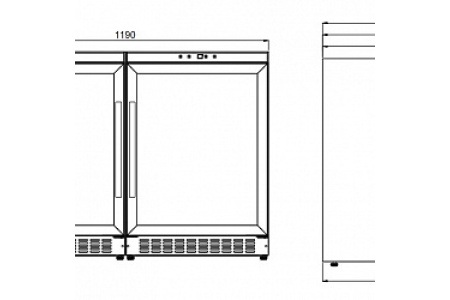 Винный шкаф Dometic B68G Double Basic