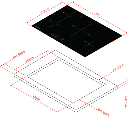 Индукционная варочная панель Kuppersberg ICS 804