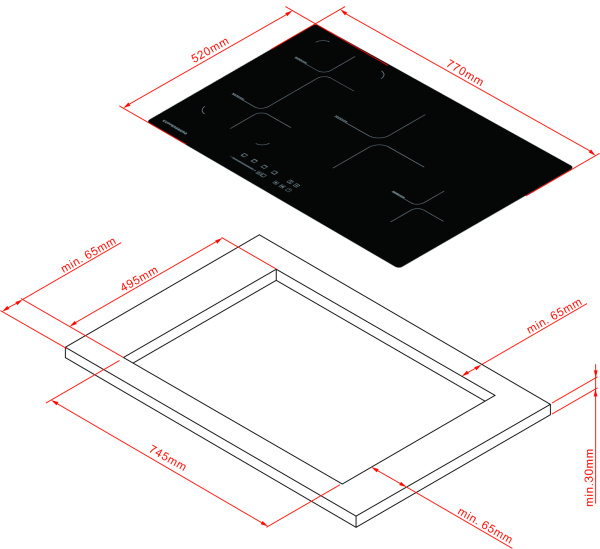 Индукционная варочная панель Kuppersberg ICS 804