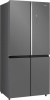 Холодильник Weissgauff WCD 590 NoFrost Inverter Premium EcoFresh Bru Steel Glass
