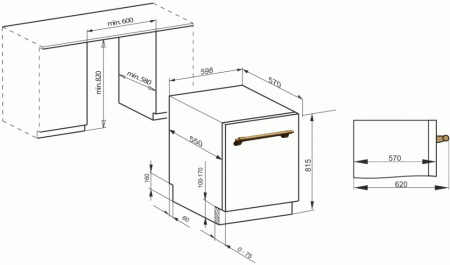 Встраиваемая посудомоечная машина Kaiser S60 U 88 XL ELFEM