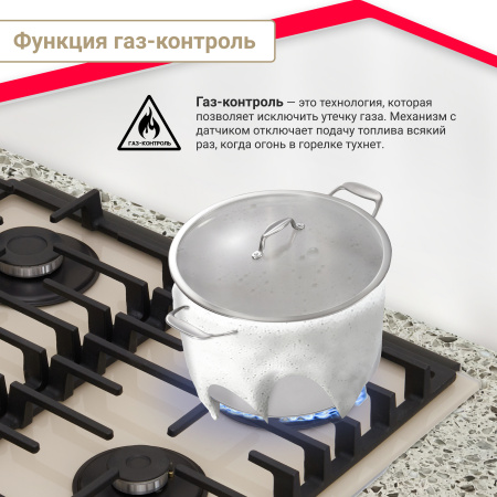 Газовая варочная панель Simfer H60H41J522