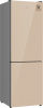Холодильник Weissgauff WRK 185 Total NoFrost Inverter Beige Glass