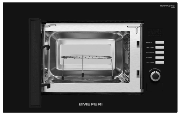 Микроволновая печь встраиваемая Meferi MMO6020BK SLIM POWER