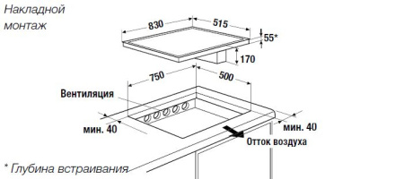Индукционная варочная панель с вытяжкой Kuppersbusch KMI 8500.0 SR
