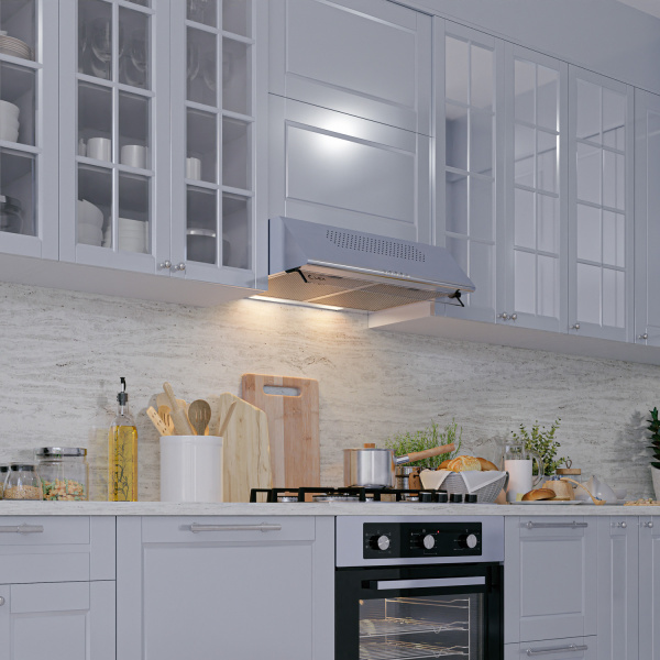 Плоская кухонная вытяжка LEX Simple 2M 600 Inox