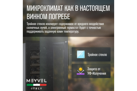 Винный шкаф Meyvel MV19NH-KWT1