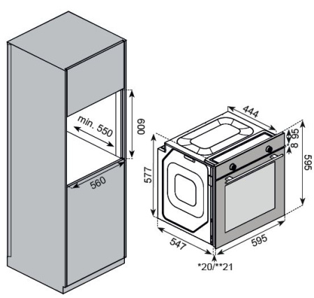 Духовой шкаф KUPPERSBERG HF 609 W