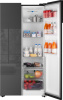 Холодильник Weissgauff WSBS 600 NoFrost Inverter Inox Glass