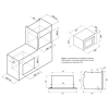 Встраиваемая микроволновая печь Krona RIFLESSO 60 WH V2