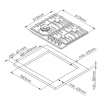 Газовая варочная панель HiSTORY HGG 643C FGR