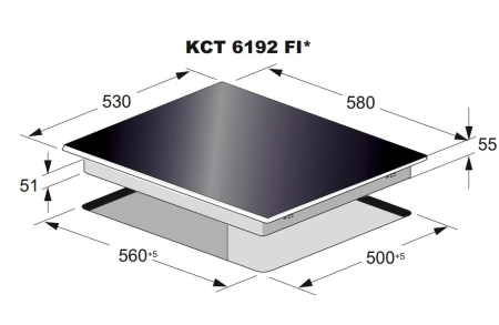 Индукционная варочная панель Kaiser KCT 6192 FI Em