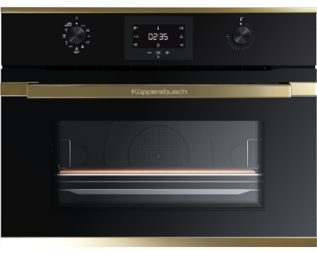 Компактный духовой шкаф с пиролизом Kuppersbusch CBP 6332.0 S4 Gold