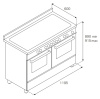 Плита газовая комбинированная Bertazzoni HER1206GMFEDNET