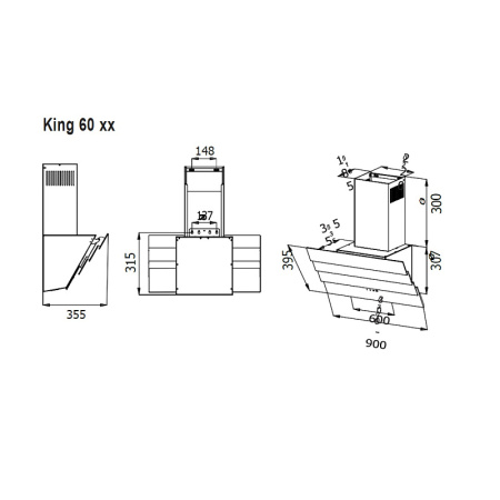 Вытяжка Evelux King 60 IG