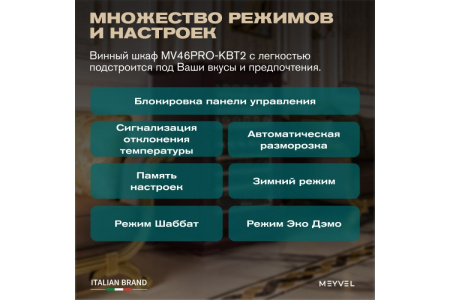 Винный шкаф Meyvel MV77PRO-KBT2 (Спелая вишня)