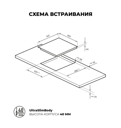 Электрическая варочная панель LEX EVH 431 BL