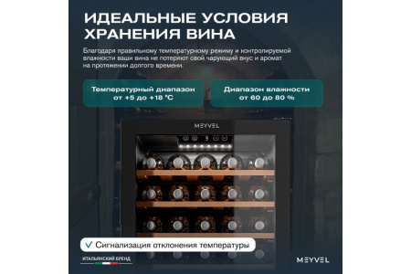 Винный шкаф Meyvel MV33-KBF1