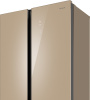 Холодильник Weissgauff WSBS 1036 Inverter NoFrost Premium Сhampagne Glass