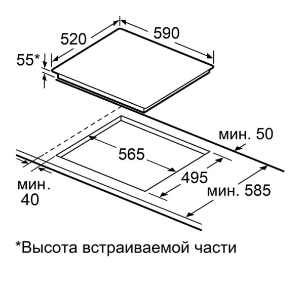 Индукционная варочная панель Maunfeld CVI594SB2WHA Inverter