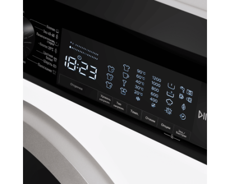 Стиральная машина с инвертором и паром MAUNFELD MFWM128WH400 ST INVERTER