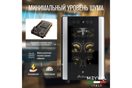 Винный шкаф Meyvel MV06-BSF1 (easy)
