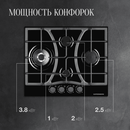 Варочная панель Kuppersberg FG 65 B