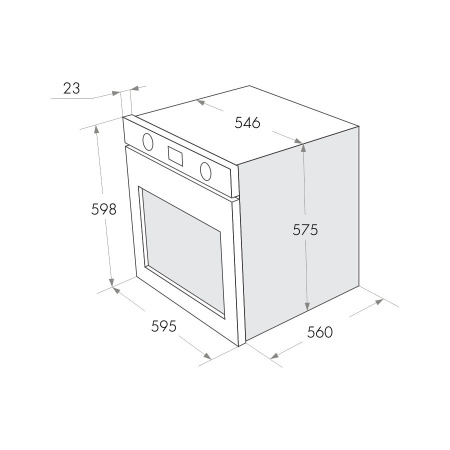 Шкаф духовой газовый Maunfeld MGOG.673B