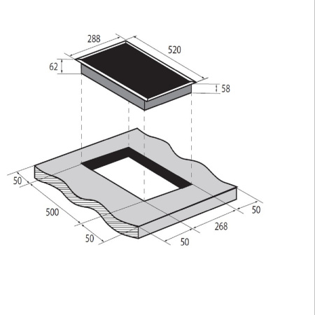 Варочная панель индукционная ZUGEL ZIH293W