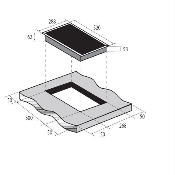 Варочная панель индукционная ZUGEL ZIH293W