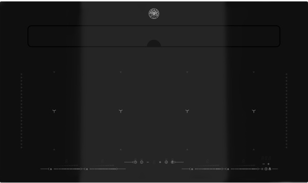 Индукционная варочная панель Bertazzoni со встроенной вытяжкой P904IBHNE