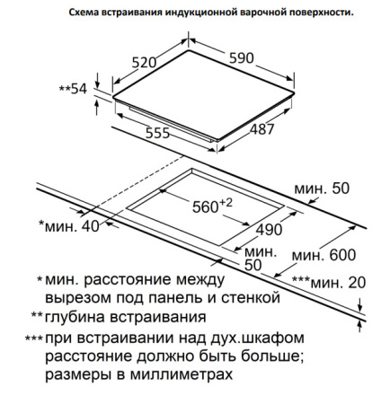Индукционная варочная поверхность Jacky's JH IB66