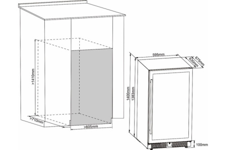 Винный шкаф Cellar Private CP127-1TB