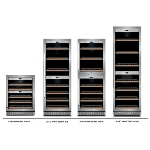 Винный шкаф CASO WineChef Pro 180 black