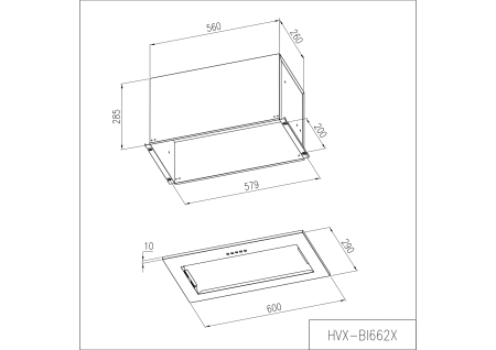 Вытяжка Haier HVX-BI662X