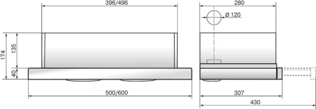 Вытяжка встраиваемая Hyundai HBH 6236 WG