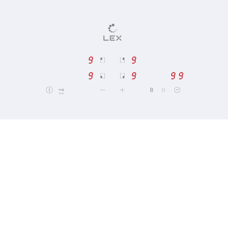 Варочная панель индукционная Lex EVI 640A WH